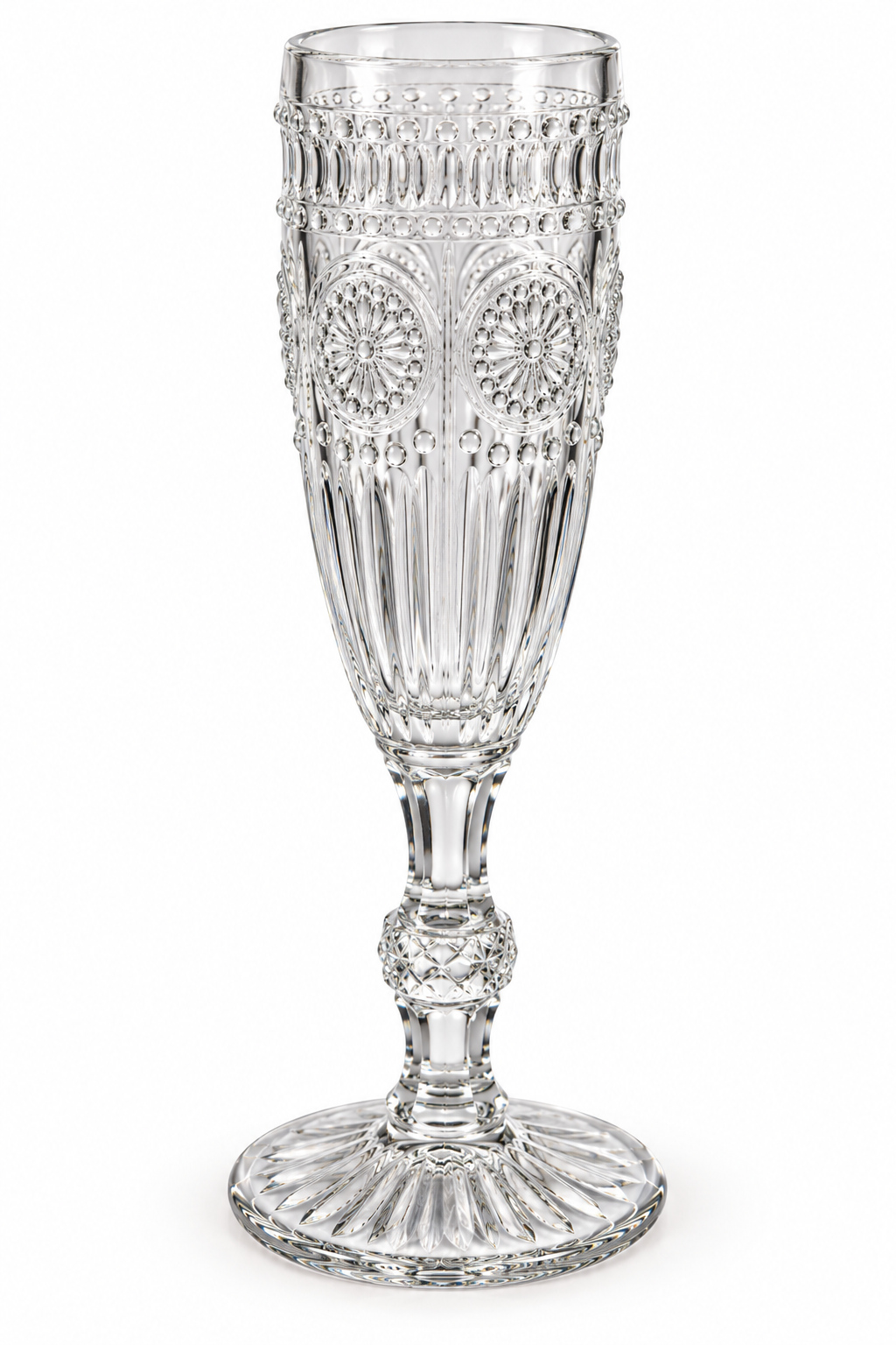 Clear champagne flute