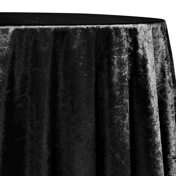 The black velvet table linen