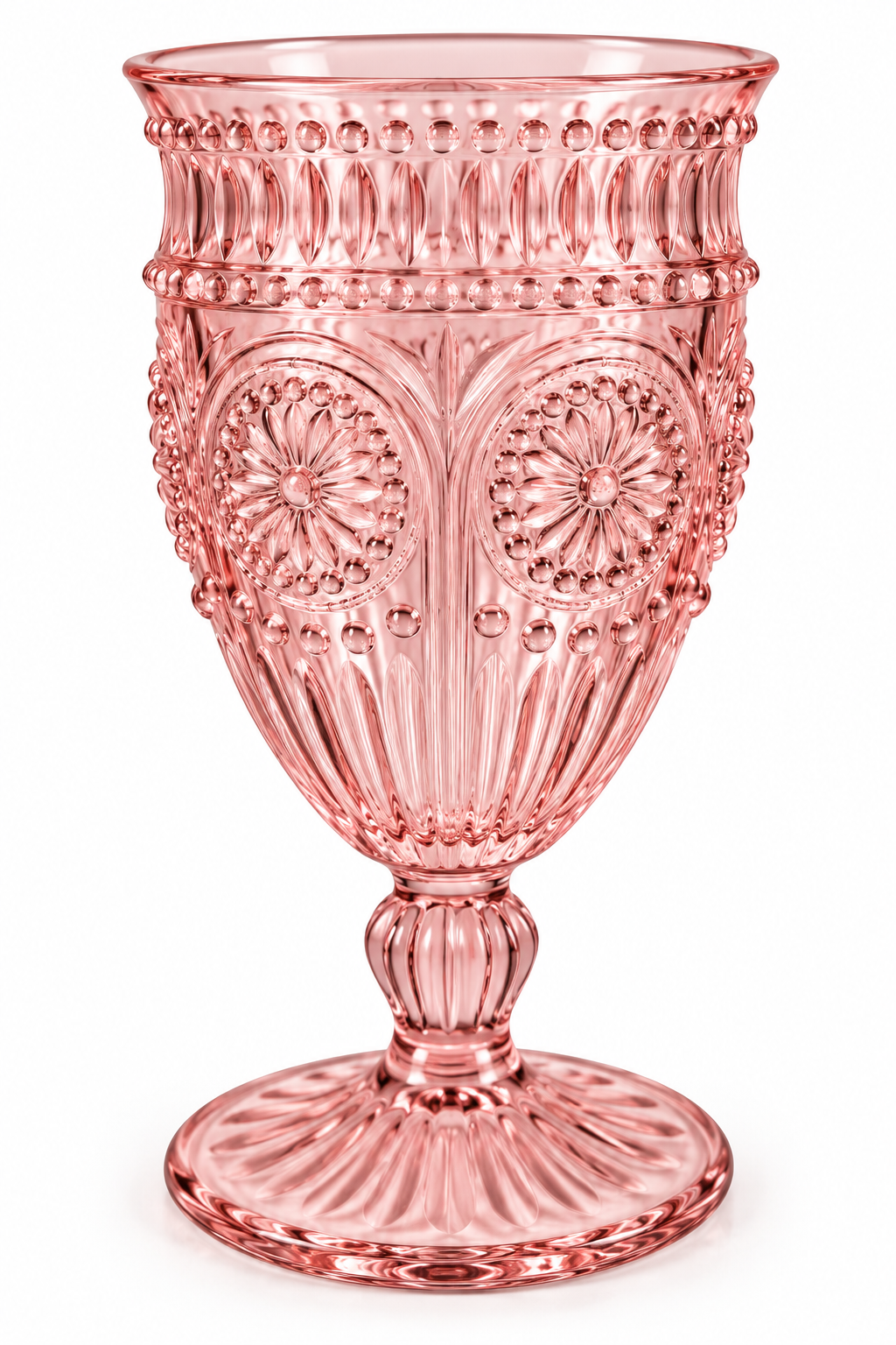 Blush water goblet
