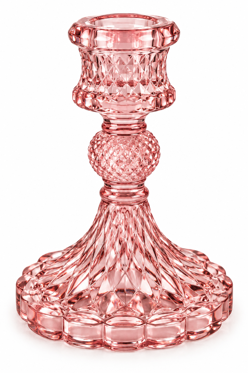 Blush faceted crystal