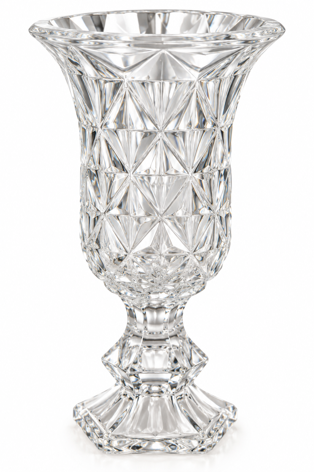 Cut crystal chalice votive (bar height)