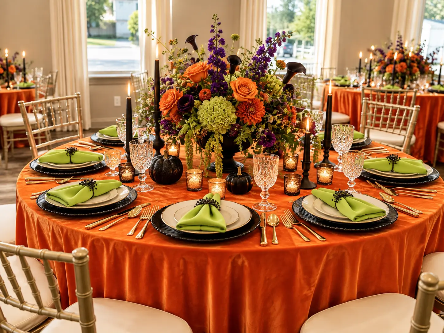 A Spooky Soiree Halloween tablescape with playful elegance